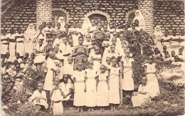 CONGO BELGE - Négresse Avec Soeurs Blanches - Villa Maria - Carte Postale Ancienne - Belgian Congo