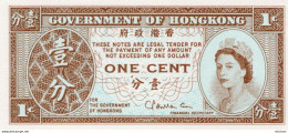 Billet  GOVERNMENT OF HONGKONG One Cent - Hongkong