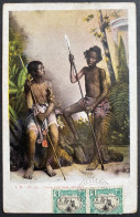 Carte De DJIBOUTI " Deux Guerriers "n°56 5c Vert Et Noir Oblit Octogonale "Marseille à La Réunion LV N°1 " Pour TARARE - Cartas & Documentos