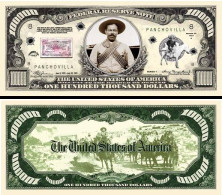 USA - FANTASY NOTE - PANCHO  VILLA - UNC / SERIES  GANGSTER - Altri & Non Classificati