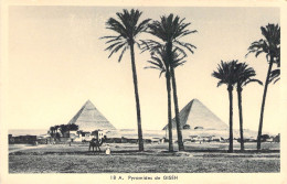 EGYPTE - Pyramides De GISEH - Carte Postale Ancienne - Otros & Sin Clasificación