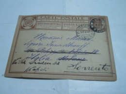 Russia USSR Postal Stationery Postcard Cover 1928  TO SORENTO ITALY - Briefe U. Dokumente