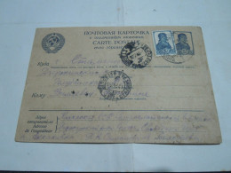 Russia USSR Postal Stationery Postcard Cover 1929  TO ROMA  ITALY - Brieven En Documenten