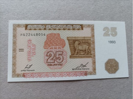 Billete De Armenia De 25 Dram, Año 1993, UNC - Armenia