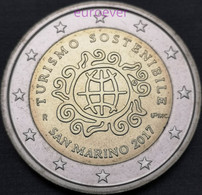 2 Euro Gedenkmünze 2017 Nr. 17 - San Marino - Tourismus BU Aus Coincard - San Marino