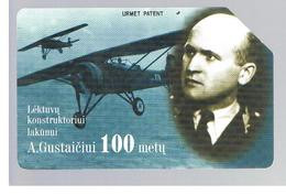 LITUANIA (LITHUANIA) -  1998 A. GUSTAITIS, PLANE  - USED - RIF. 10663 - Aviones