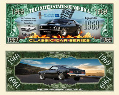 USA - FANTASY NOTE - FORD  MUSTANG  BOSS  429 - UNC / SERIES  CLASSIC  CAR - Other & Unclassified