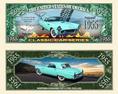 USA - FANTASY NOTE - FORD  THUNDERBIRD 1955 - UNC / SERIES  CLASSIC  CAR - Other & Unclassified