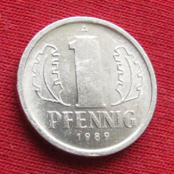 Germany 1 Pfennig 1989 KM# 8.2 Lt 466 *VT  German-Democratic Republic  Alemanha Oriental DDR RDA Alemania Allemagne - Altri & Non Classificati