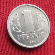 Germany 1 Pfennig 1978 KM# 8.2 Lt 195 *VT  German-Democratic Republic  Alemanha Oriental DDR RDA Alemania Allemagne - Sonstige & Ohne Zuordnung