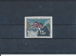Non Dentelé France 1966 Tableau Crispin Et Scapin De Henri Daumier N° 1494 Cote 95 € (en 2017) - 1961-1970