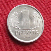 Germany 1 Pfennig 1977 KM# 8.2 Lt 8 *VT  German-Democratic Republic  Alemanha Oriental DDR RDA Alemania Allemagne - Otros & Sin Clasificación