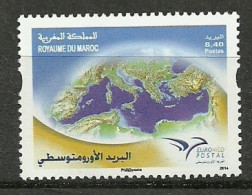 2014 - Morocco-Euromed Postal - Emissione Congiunta - 1V MNH ** - Maroc (1956-...)