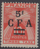 FRANCE CFA - Timbre-taxe 1949 5F - Timbres-taxe