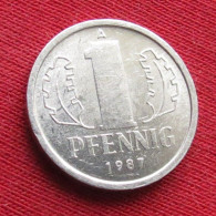 Germany 1 Pfennig 1987 KM# 8.2 Lt 365 *VT  German-Democratic Republic  Alemanha Oriental DDR RDA Alemania Allemagne - Otros & Sin Clasificación