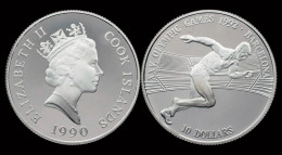 Cook Islands 10 Dollar 1990- Olympic Summergames In Barcelona 1992 - Islas Cook