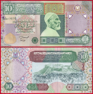 Libya 10 Dinars 2002 P-66 UNC - Libië