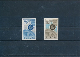 Non Dentelé France 1967 Paire Europa N° 1521 Et 1522 Cote 125 € - 1961-1970