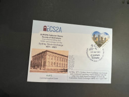 (1 R 29) 150th Anniversary Of Sydney Stock Market / Exchange - 4 Of 5 (with COVID-19 COVID Heart Stamp) - Usines & Industries