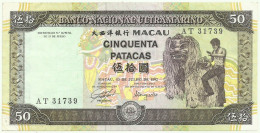 MACAU - 50 Patacas - 13.07.1992 - Pick 67 - Serie AT - PORTUGAL - Macao