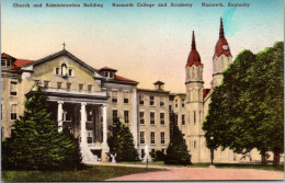 Kentucky Nazareth The Nazareth College And Academy Church And Administration Building Handcolored Albertype - Sonstige & Ohne Zuordnung