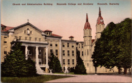 Kentucky Nazareth The Nazareth College And Academy Church And Administration Building Handcolored Albertype - Sonstige & Ohne Zuordnung