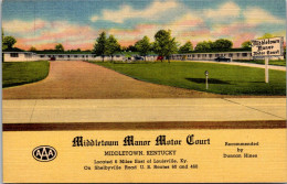 Kentucky Middletown The Middletown Manor Motor Court Curteich - Sonstige & Ohne Zuordnung