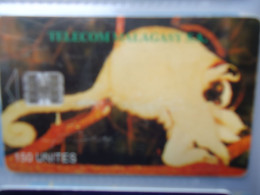 MADAGASCAR MALAGASY    USED CARDS ANIMALS MONKEYS - Selva