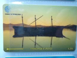 FALKLAND ISLANDS USED CARDS TANGER   SHIPS  UNITS 20 - Schiffe