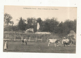 JC, Cp, 86, PLEUMARTIN, Ruines Et Remparts Du Vieux Château , élevage , Vaches, Veaux, Vierge - Pleumartin