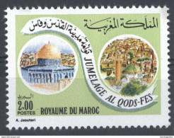 MAROC MOROCCO MARRUECOS JUMELAGE AL-QODS FES JERUSALEM PALESTINE - Maroc (1956-...)