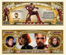 USA - FANTASY NOTE - ROBERT  DOWNEY  JR.  AS  IRONMAN -  UNC - Andere & Zonder Classificatie