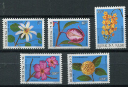 Burkina Faso ** N° 838 à 842 - Fleurs - Burkina Faso (1984-...)