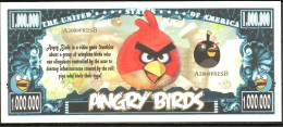 USA - FANTASY NOTE - ANGRY  BIRDS , THE  VIDEO  GAME -  UNC - Otros & Sin Clasificación