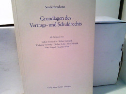 Sonderdruck Aus Grundlagen Des Vertrags- Und Schulrechts. - Law