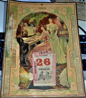 Calendrier 25 X 33cm De 1909 - Tamaño Grande : 1901-20
