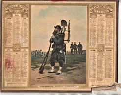 Calendrier Des Postes Ancien 1892 - Tamaño Pequeño : ...-1900