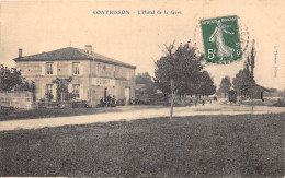 55-CONTRISSON- L'HÔTEL DE LA GARE - Altri & Non Classificati