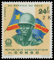 744**  Palais De La Nation, Armée Au Service Du Pays, Mobutu - Nouvelle Valeur / Paleis Der Natie - Nieuwe Muntsoort - Secourisme