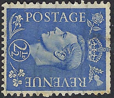 GREAT BRITAIN 1941 KGVI 2½d, Light Ultramarine Watermark Sideways SG489a FU - Neufs