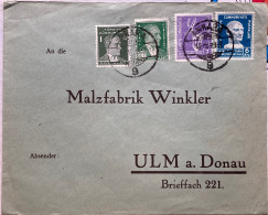 TURKEY 1940, COVER USED TO GERMANY, 4 DIFFERENT STAMP, ANIMAL, PRESIDENT KEMAL ATATURK, ANKARA CITY CANCEL. - Storia Postale