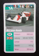 Trading Cards - ( 6 X 9,2 Cm ) 1995 - Formule 1 - McLaren Honda - Grande Bretagne - N°1A - Motoren