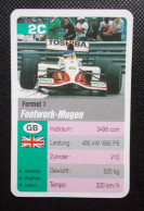 Trading Cards - ( 6 X 9,2 Cm ) 1995 - Formule 1 - Footwork Mugen - Grande Bretagne - N°2C - Motoren
