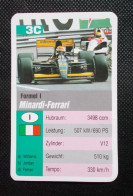 Trading Cards - ( 6 X 9,2 Cm ) 1995 - Formule 1 - Minardi Ferrari - Italie - N°3C - Moteurs