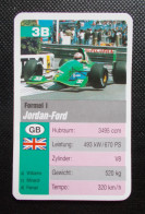 Trading Cards - ( 6 X 9,2 Cm ) 1995 - Formule 1 - Jordan Ford - Grande Bretagne - N°3B - Motoren