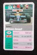 Trading Cards - ( 6 X 9,2 Cm ) 1995 - Formule 1 - Williams Renault - Grande Bretagne - N°3A - Motoren