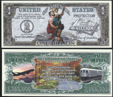 USA - FANTASY NOTE - SAINT  CHRISTOPHER -  UNC / SERIES  JESUS - Otros & Sin Clasificación