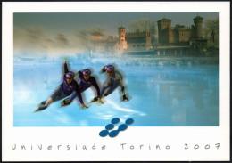 ITALIA 2007 - UNIVERSIADE INVERNALE TORINO 2007 - OFFICIAL CARD - SPEED SKATING - G - Sports D'hiver