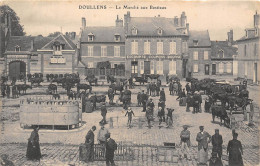 80-DOULLENS- LE MARCHE AUX BESTIAUX - Doullens