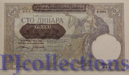 SERBIA 100 DINARA 1941 PICK 23 UNC - Serbie